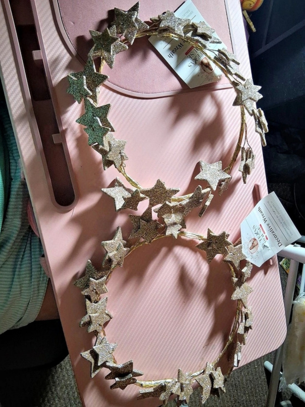 My Texas House Decorative Star Wreath Gold & Silver